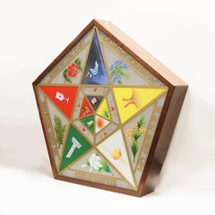 Rare Vintage 1930s Order of the Eastern Star Light-Up Masonic Lodge Signet Sign