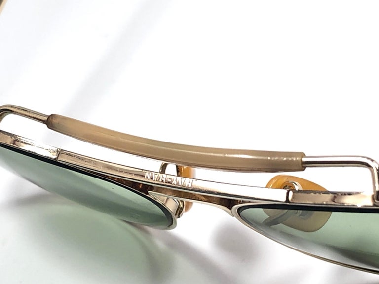 Rare Vintage 1940 Ray Ban Oudoorsman Smallest Size 12K Gold Filled Sunglasses For Sale 1