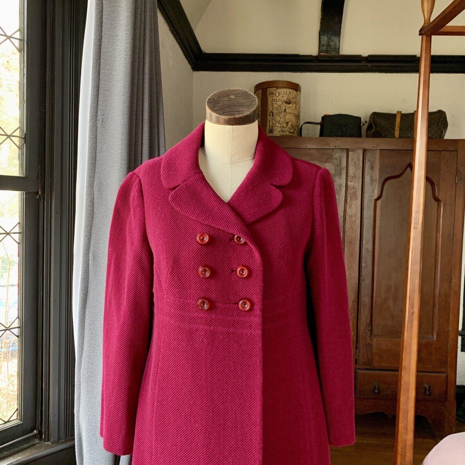 RARE Vintage 1940s PRINCE FASHION Pea Dress HONG KONG DESIGNER Coat Jacket S/M For Sale 1