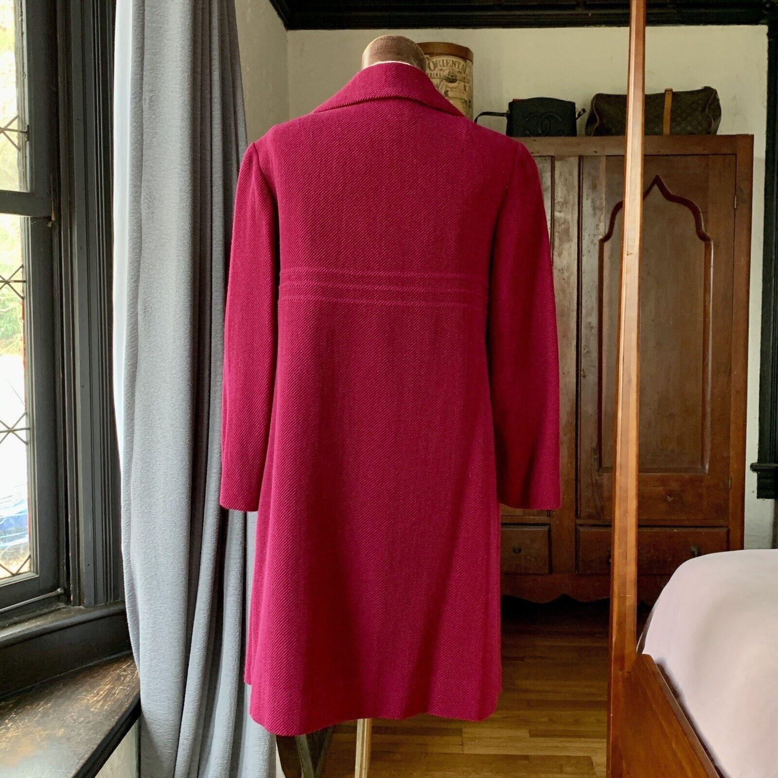 RARE Vintage 1940er Jahre PRINCE FASHION Erbsenkleid HONG KONG DESIGNER Mantel Jacke S/M im Angebot 3