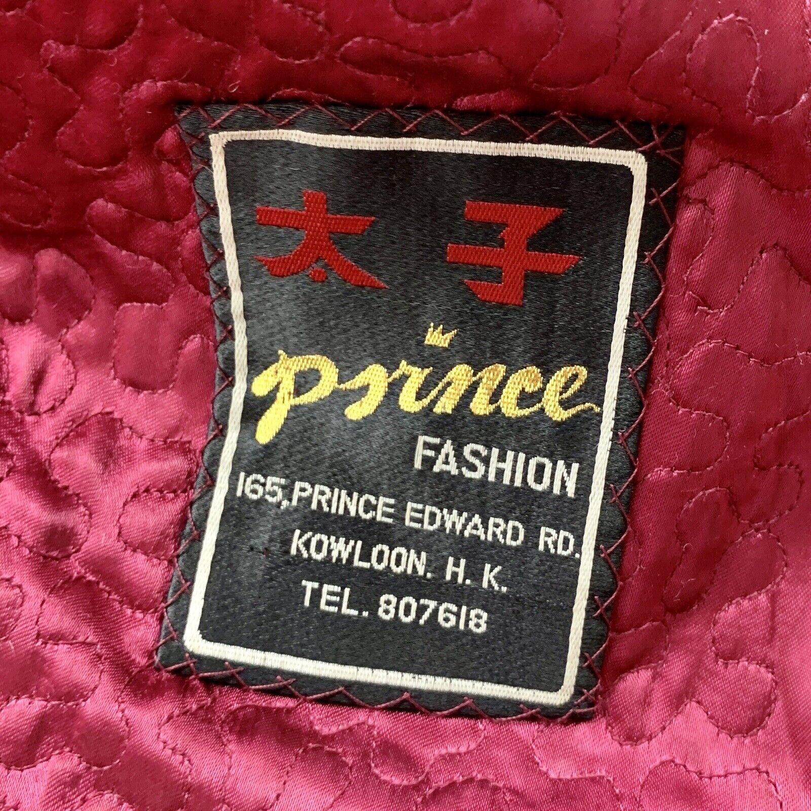 RARE Vintage 1940er Jahre PRINCE FASHION Erbsenkleid HONG KONG DESIGNER Mantel Jacke S/M im Angebot 6