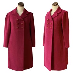 RARE Vintage 1940s PRINCE FASHION Pea Dress HONG KONG DESIGNER Coat Jacket S/M