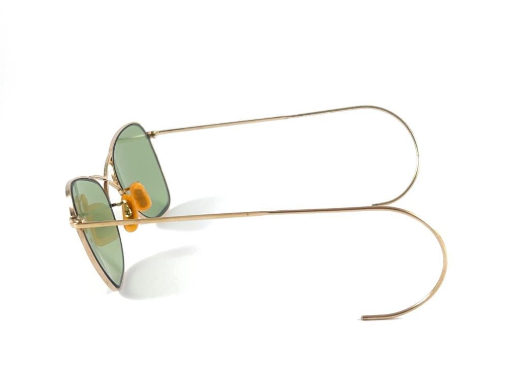 Seltene Vintage 1940er Ray Ban Kleinste Größe 12K Gold gefüllte B&L-Sonnenbrille, Vintage im Angebot 6