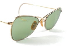 Rare Vintage 1940's Ray Ban Smallest Size 12K Gold Filled B&L Sunglasses