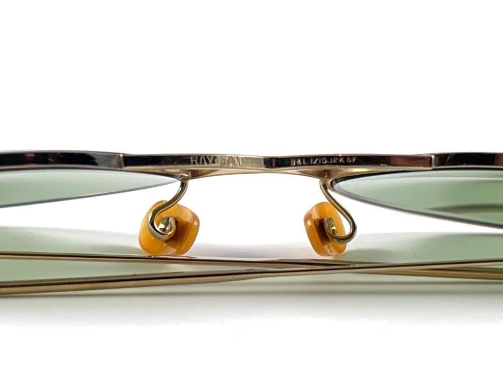 Seltene Vintage 1940er Ray Ban Kleinste Größe 12K Gold gefüllte B&L-Sonnenbrille, Vintage im Angebot 3