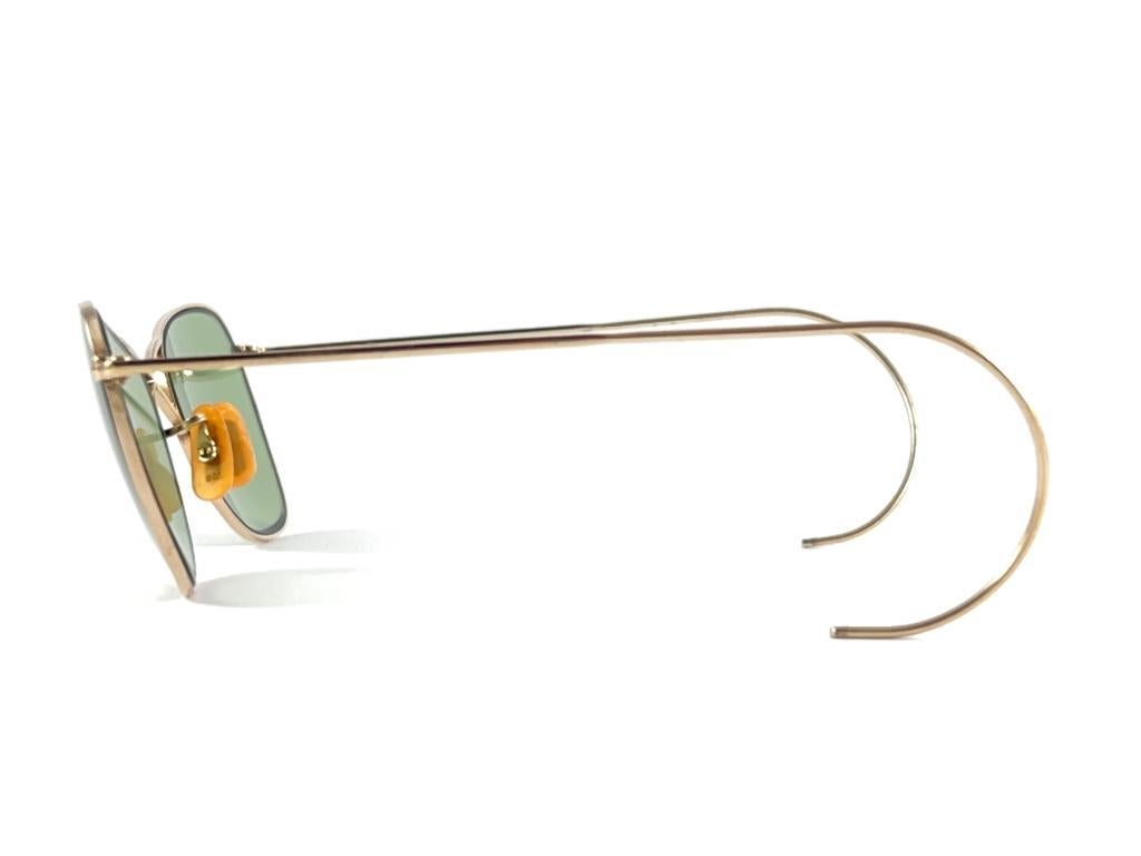 Seltene Vintage 1940er Ray Ban Kleinste Größe 12K Gold gefüllte B&L-Sonnenbrille, Vintage im Angebot 5