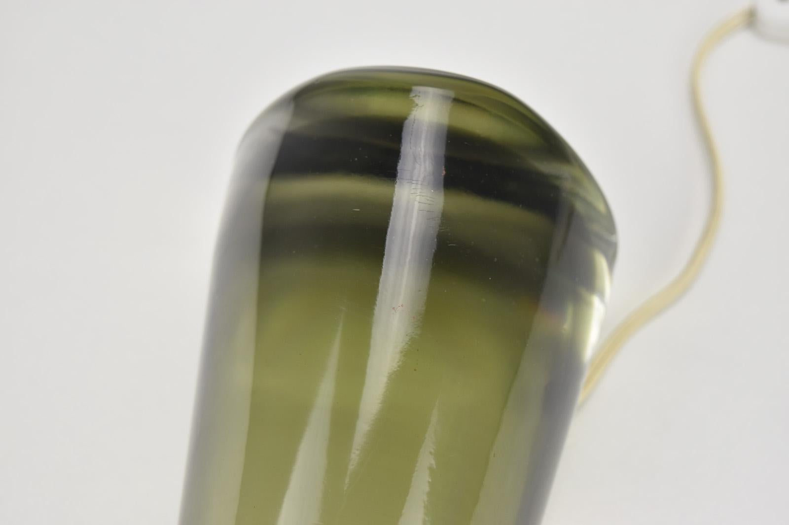 Rare base de lampe de table en verre d'art des années 1950, attribuée à Paolo Venini Bon état - En vente à Bad Säckingen, DE