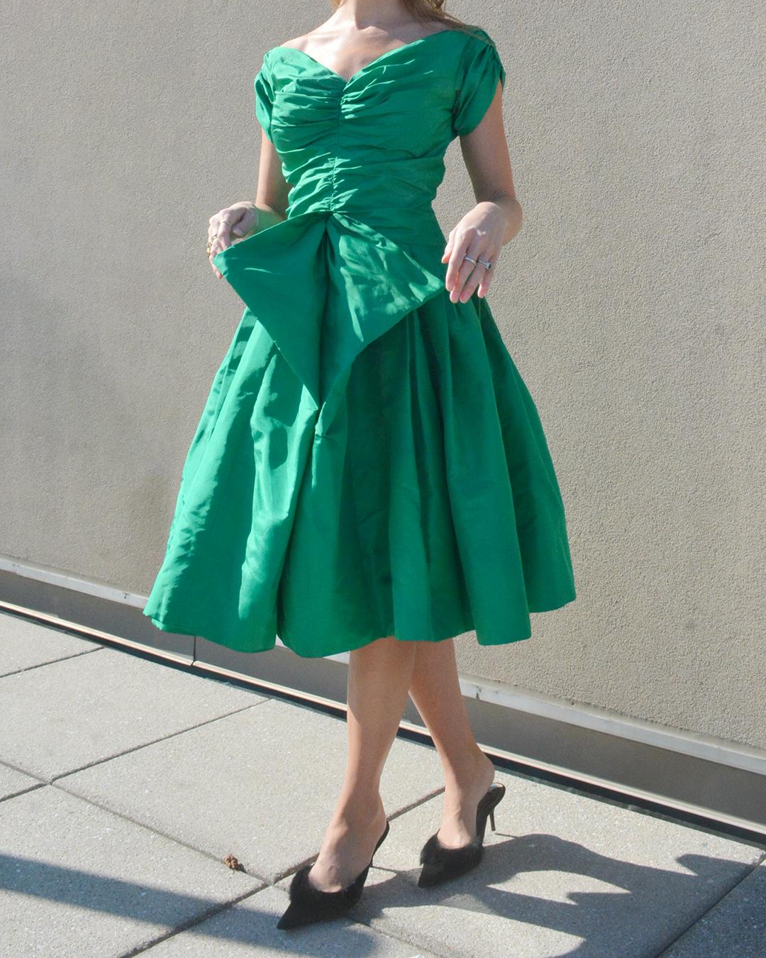 Raro abito da festa in seta Helen Rose vintage del 1950 in vendita 6