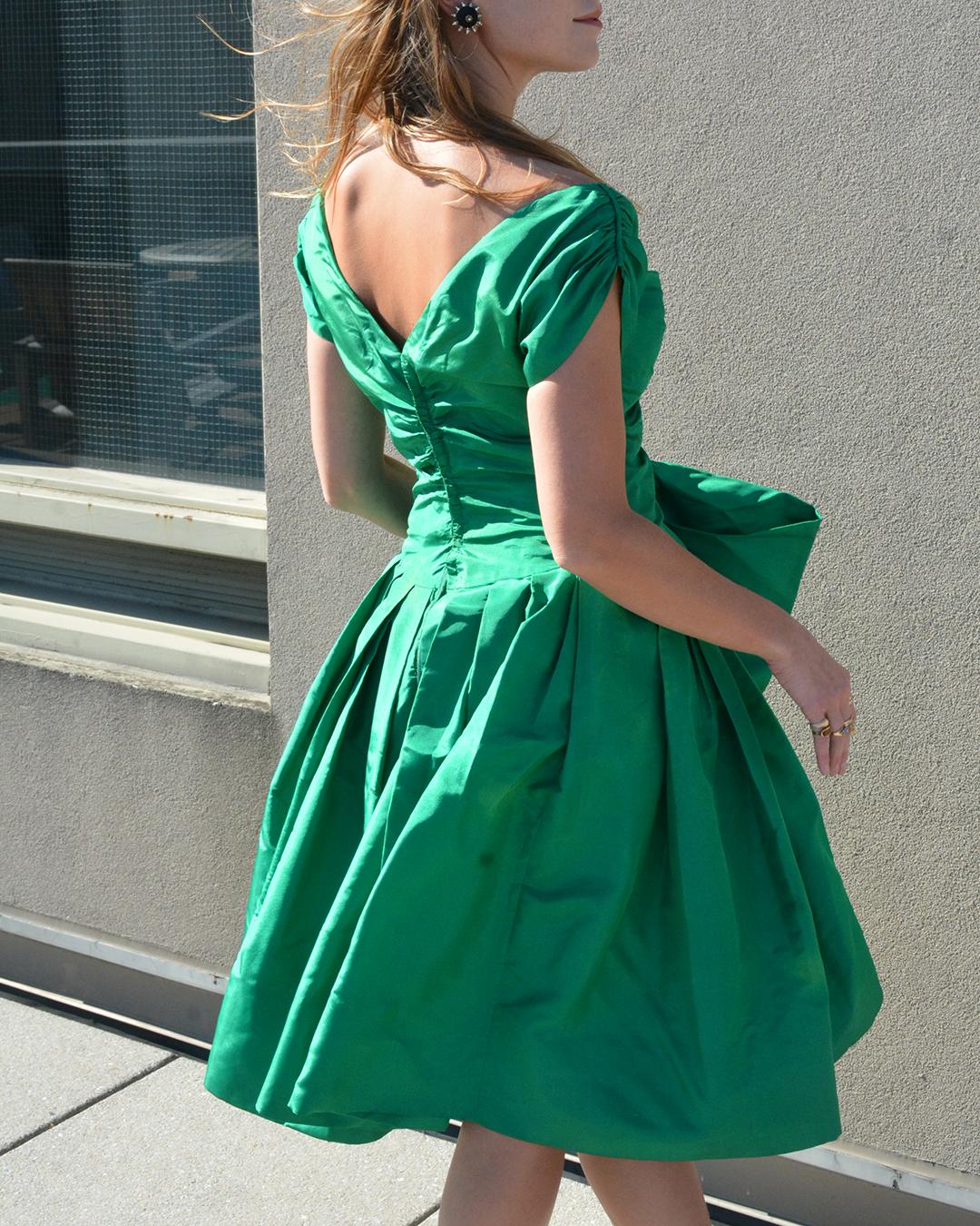 Raro abito da festa in seta Helen Rose vintage del 1950 in vendita 2
