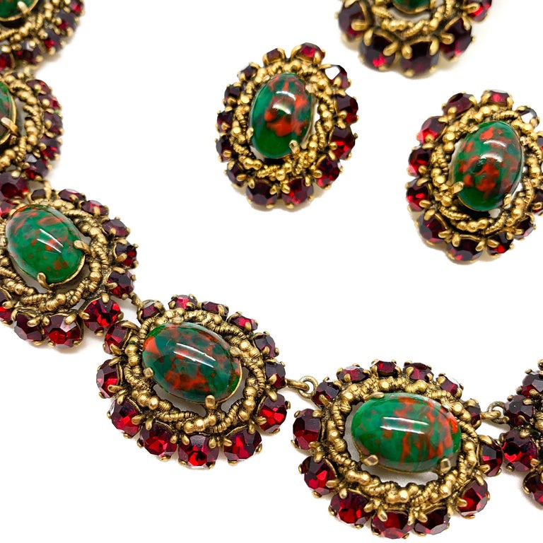 Rare Vintage 1964 Christian Dior byMarc Bohan 3 Pc Ruby Paste and Art ...