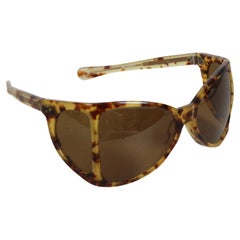 Rare Lunettes de soleil vintage 1970's A.A Sutain - n.147 Oversized Wrap Tortoise Frame