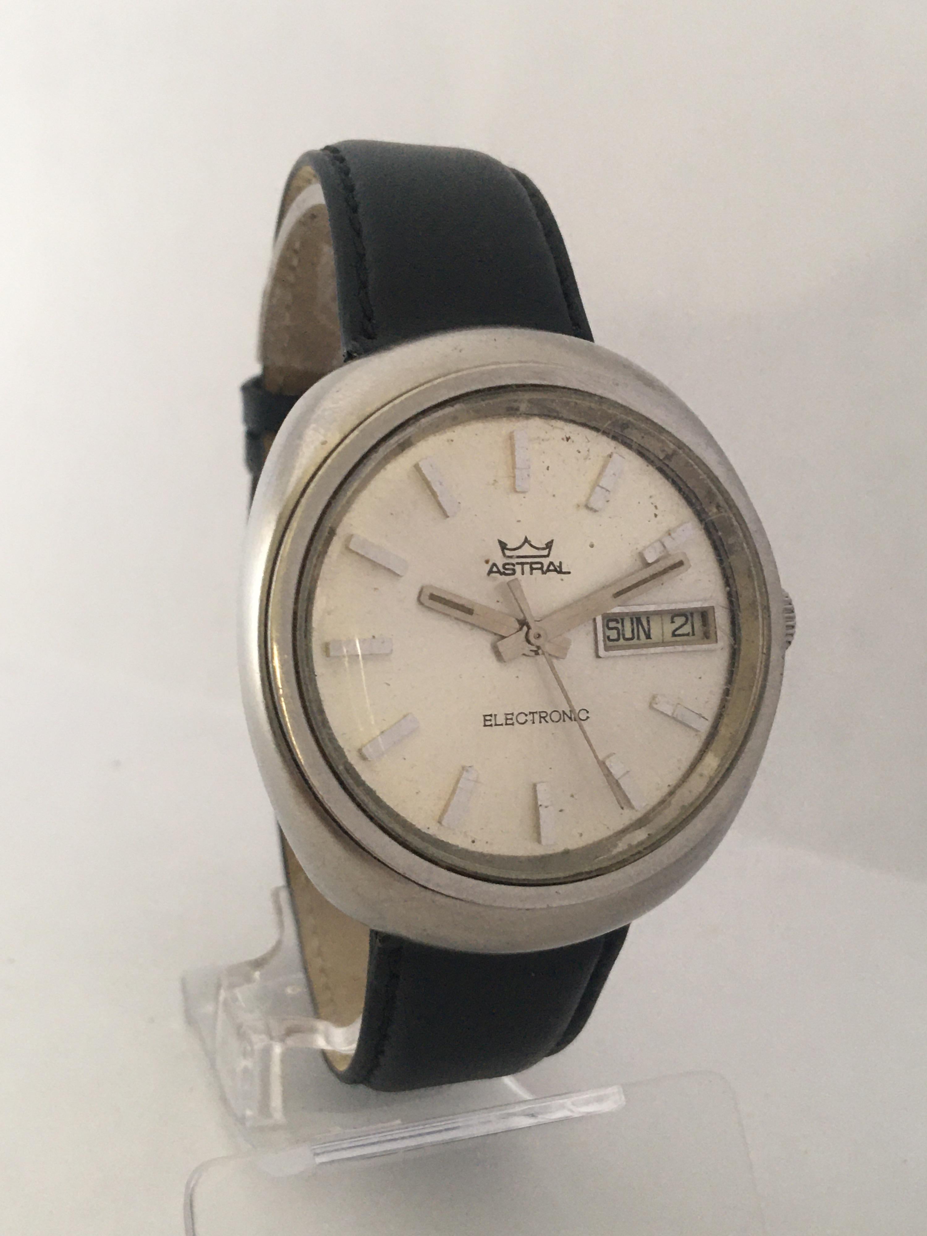 Rare Vintage 1970s ASTRAL Steel Electronic Watch In Good Condition For Sale In Carlisle, GB