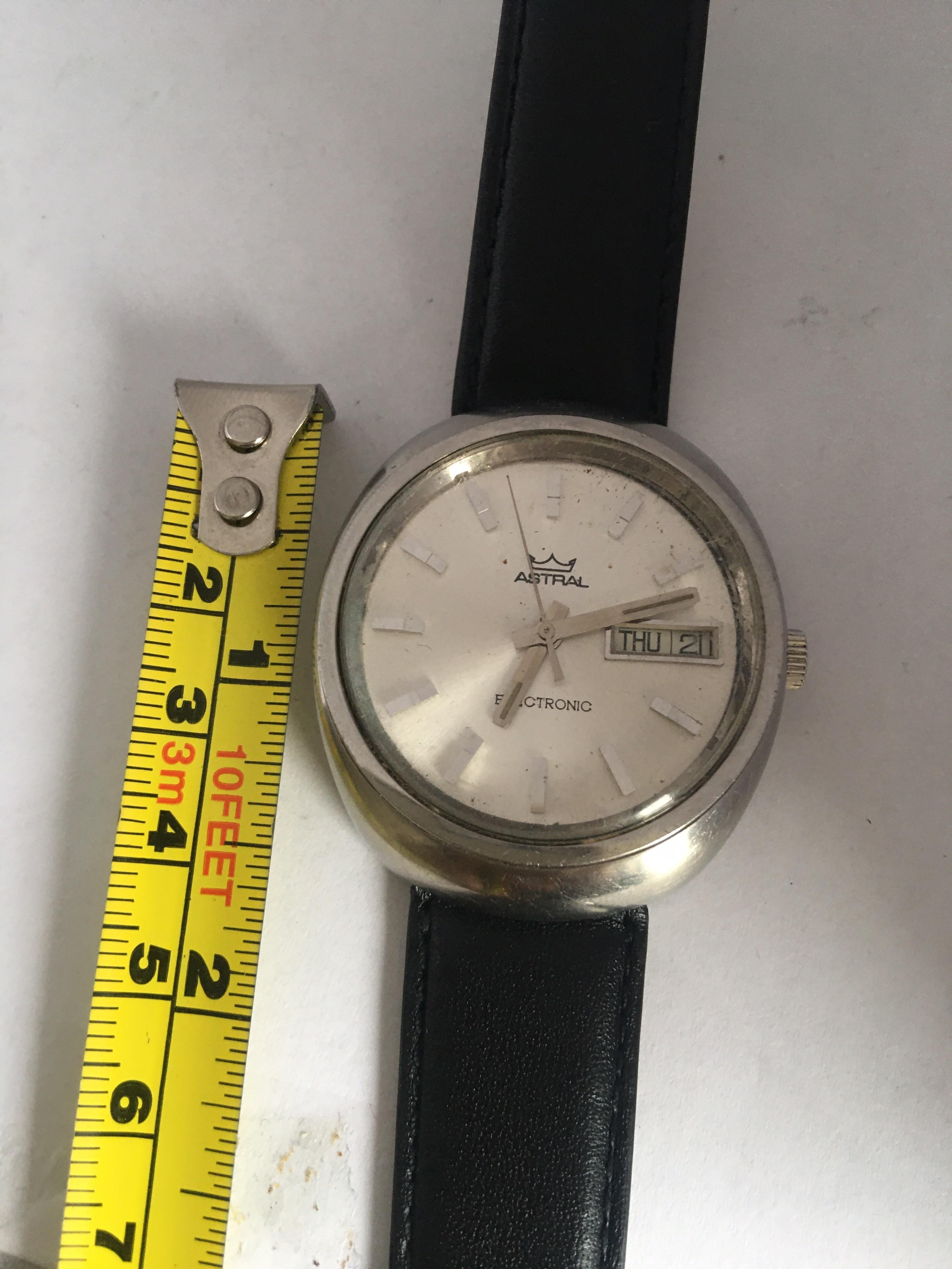 Rare Vintage 1970s ASTRAL Steel Electronic Watch For Sale 1