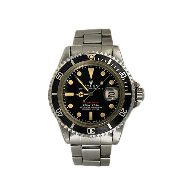 Added to the Rolex catalog in the late 1960s, the ref. 1680 was the first Submariner to offer a date function. Now commonly referred to by its defining characteristic, a single line of red text at six o'clock stating the model name, Rolex made the
