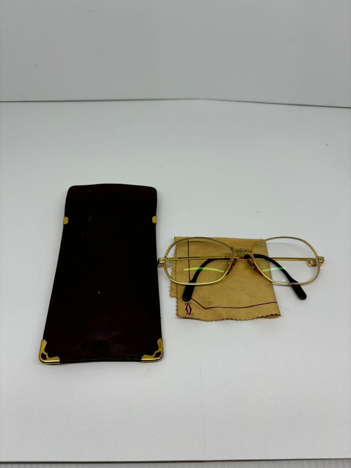 Seltene Vintage 1989 Cartier Panthere Prescription-Gläser, Panthere Damen im Angebot