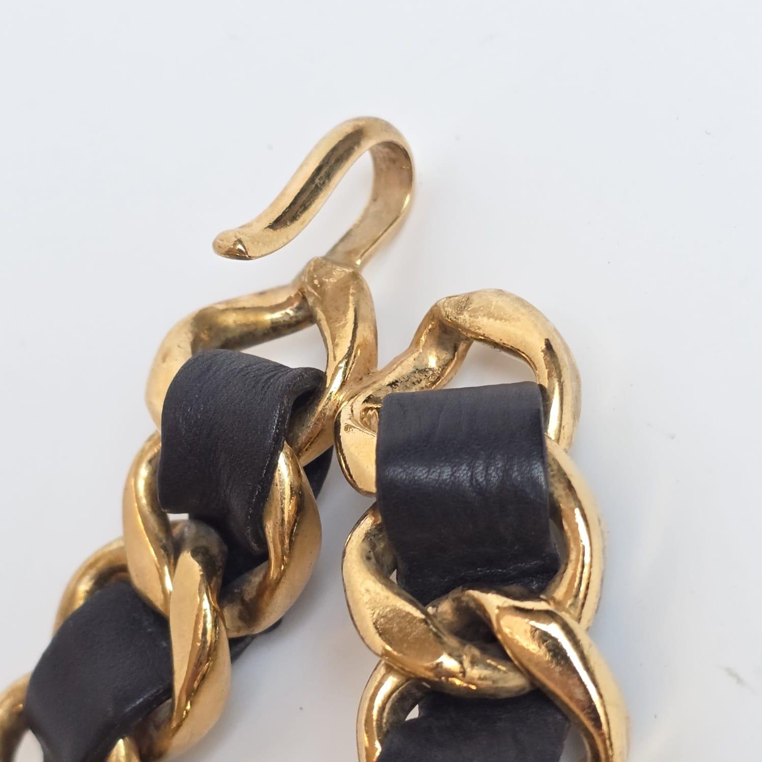 Seltener Vintage 1990er Chanel Large CC Chunky Double Layered Belt im Angebot 4