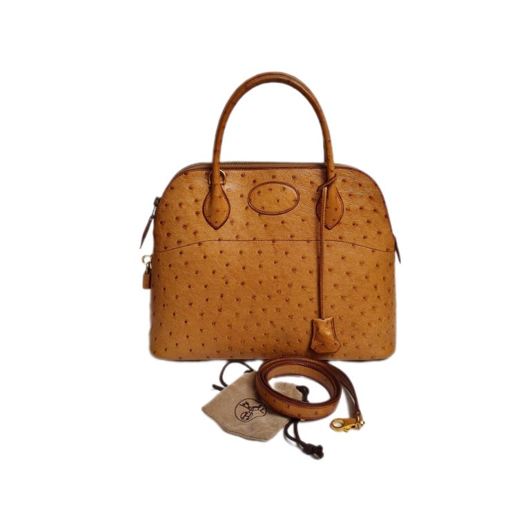 Hermes bolide ostrich hot sale