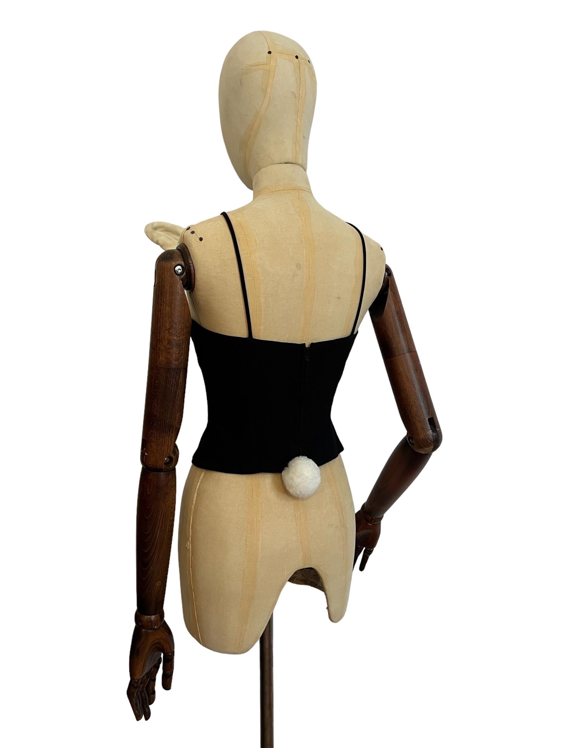 Rare Vintage 1995 MOSCHINO Cheap and Chic Bunny Rabbit Corset Bustier ...