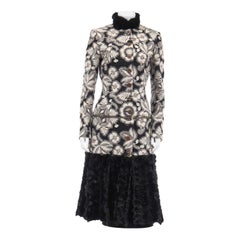 Rare Vintage 2003 Alexander McQueen Embroidered Transformable Coat
