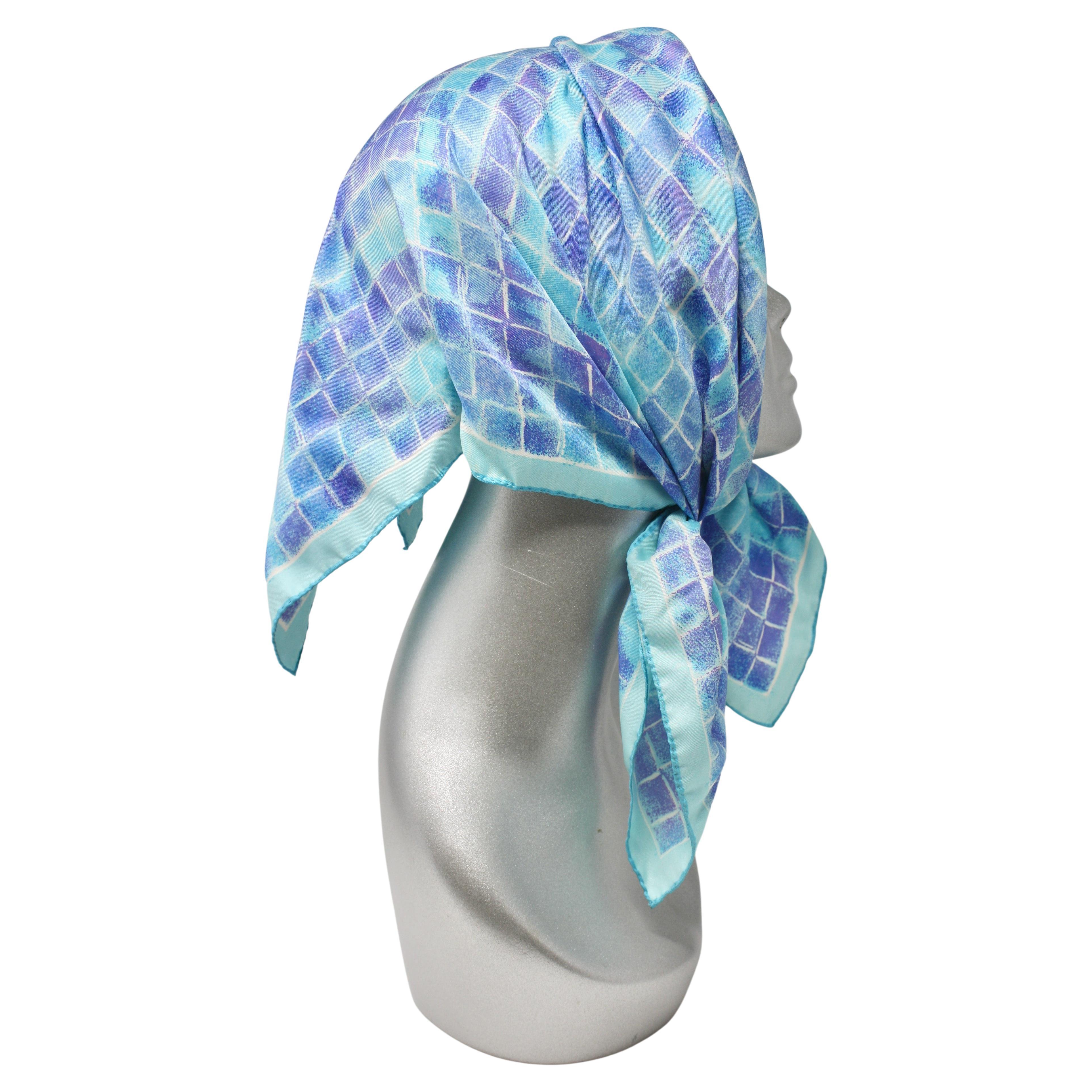 Rare Vintage 60's CHRISTIE Couture Silk Scarf Hat For Sale