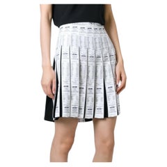 Rare Vintage 90’s Moschino Couture receipt Bill print Pleated Skirt