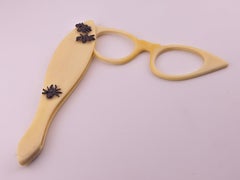 Rare Vintage A.A Sutain Midcentury Lorgnette Insects Embellishments 1950