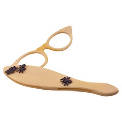 Rare Vintage A.A Sutain Midcentury Lorgnette Insects Embellishments 1950