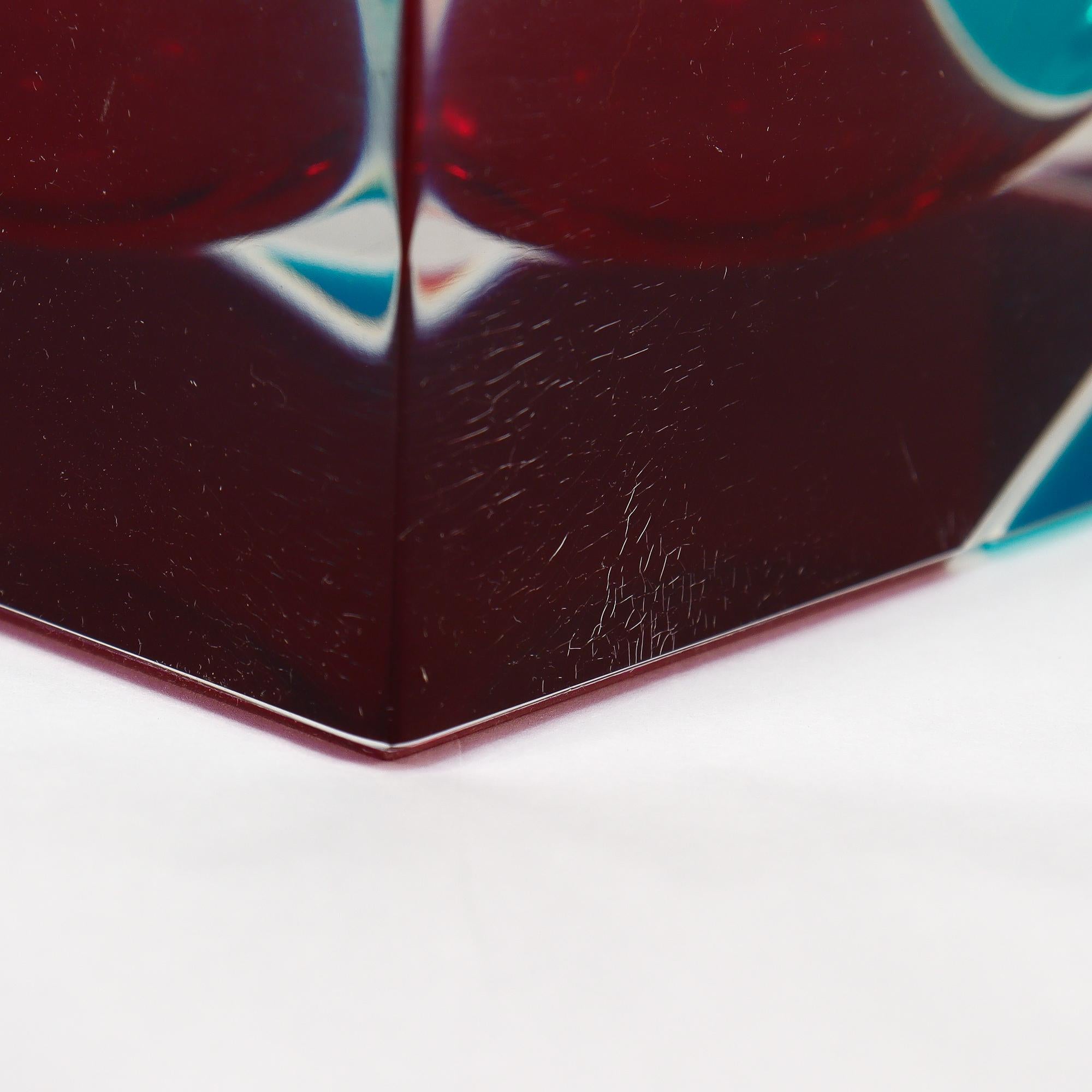 Seltene Vintage Alessandro Albrizzi Polychrome gefärbt Lucite Eiskübel im Angebot 13