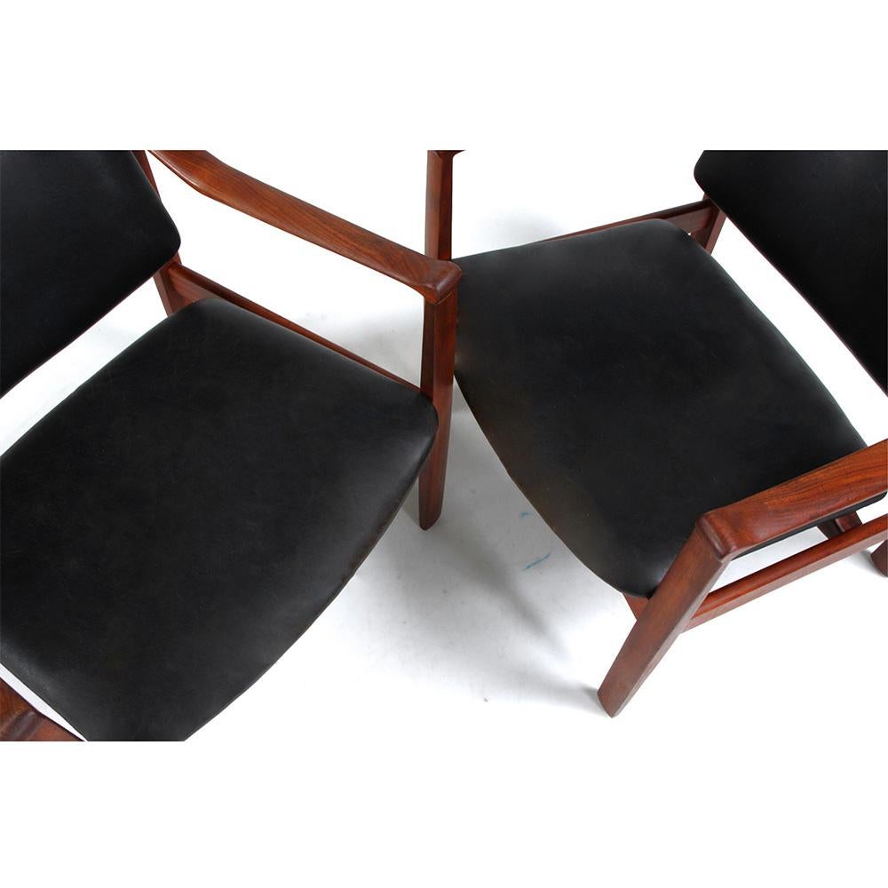 Mid-Century Modern Rare Vintage Lounge Chairs by William Watting, 1950’s - 1960’s For Sale