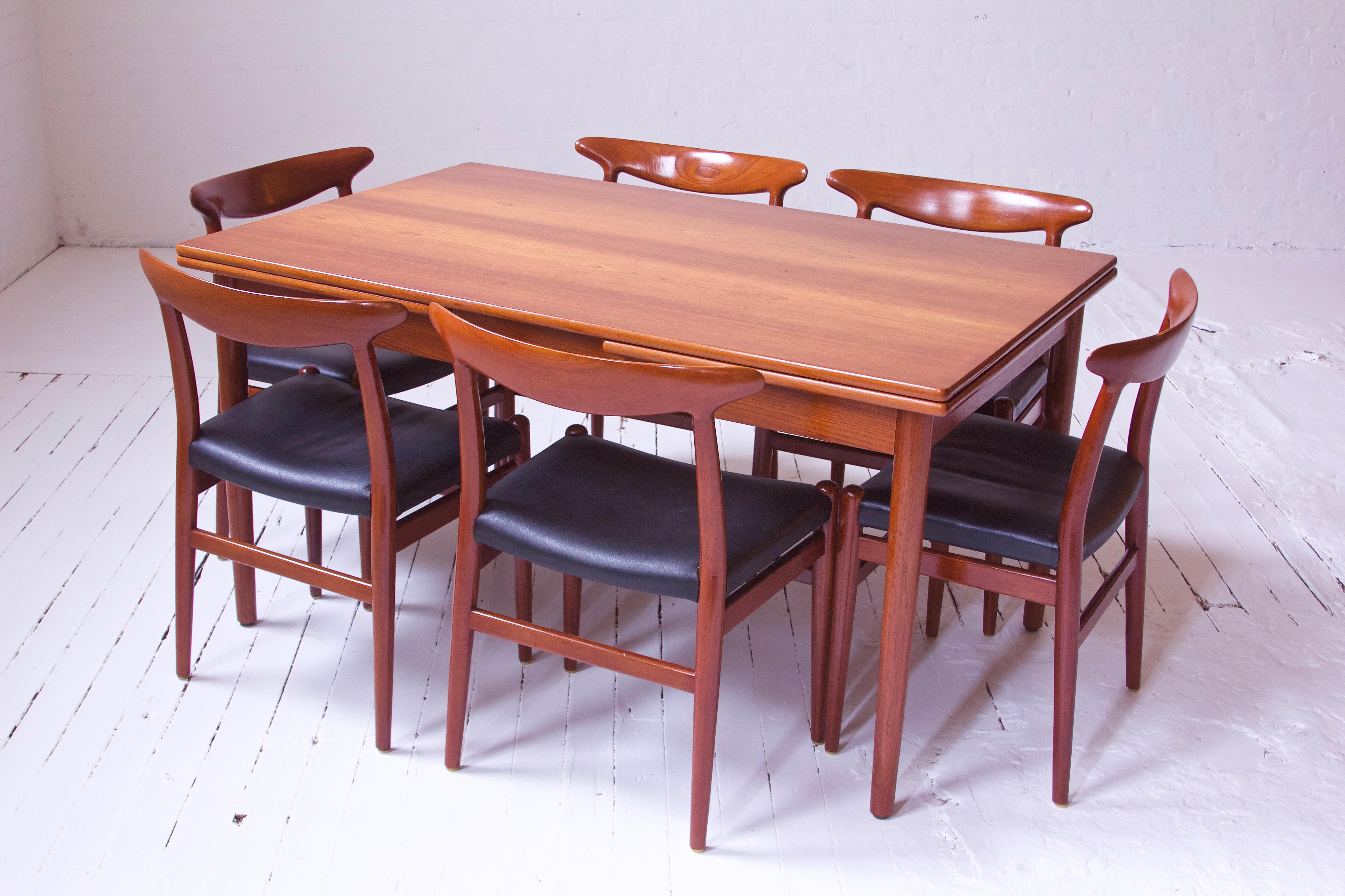 Danish Rare Vintage AT-316 Hans J. Wegner Extension Dining Table in Teak, 1960