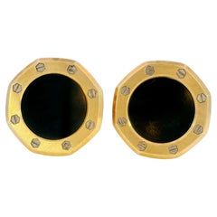 Audemars Piguet Boutons de manchette vintage rares en or jaune 18 carats