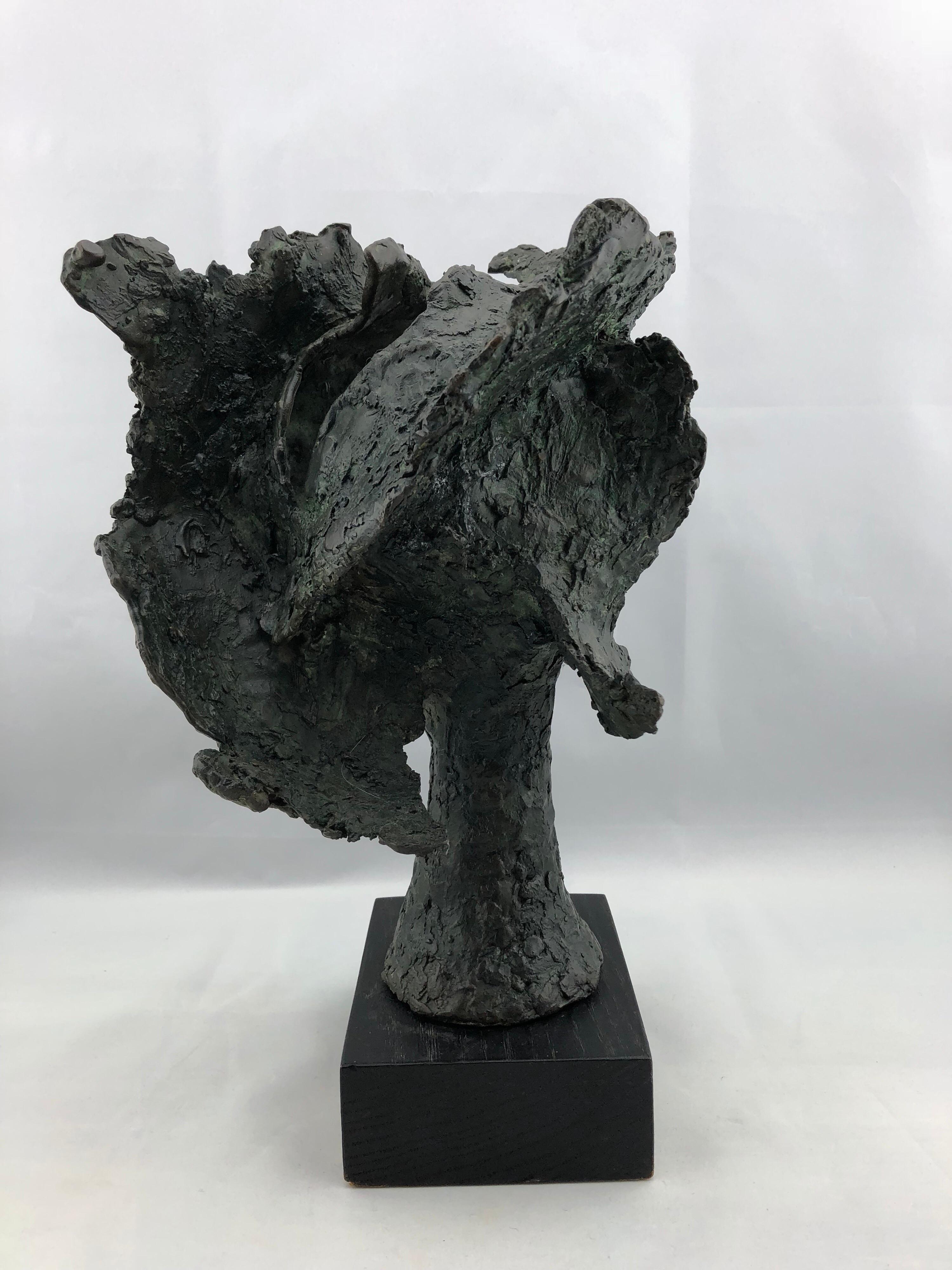 American Rare Vintage Bronze Sculpture by Artist John Begg, Signed and Numbered 1 of 1