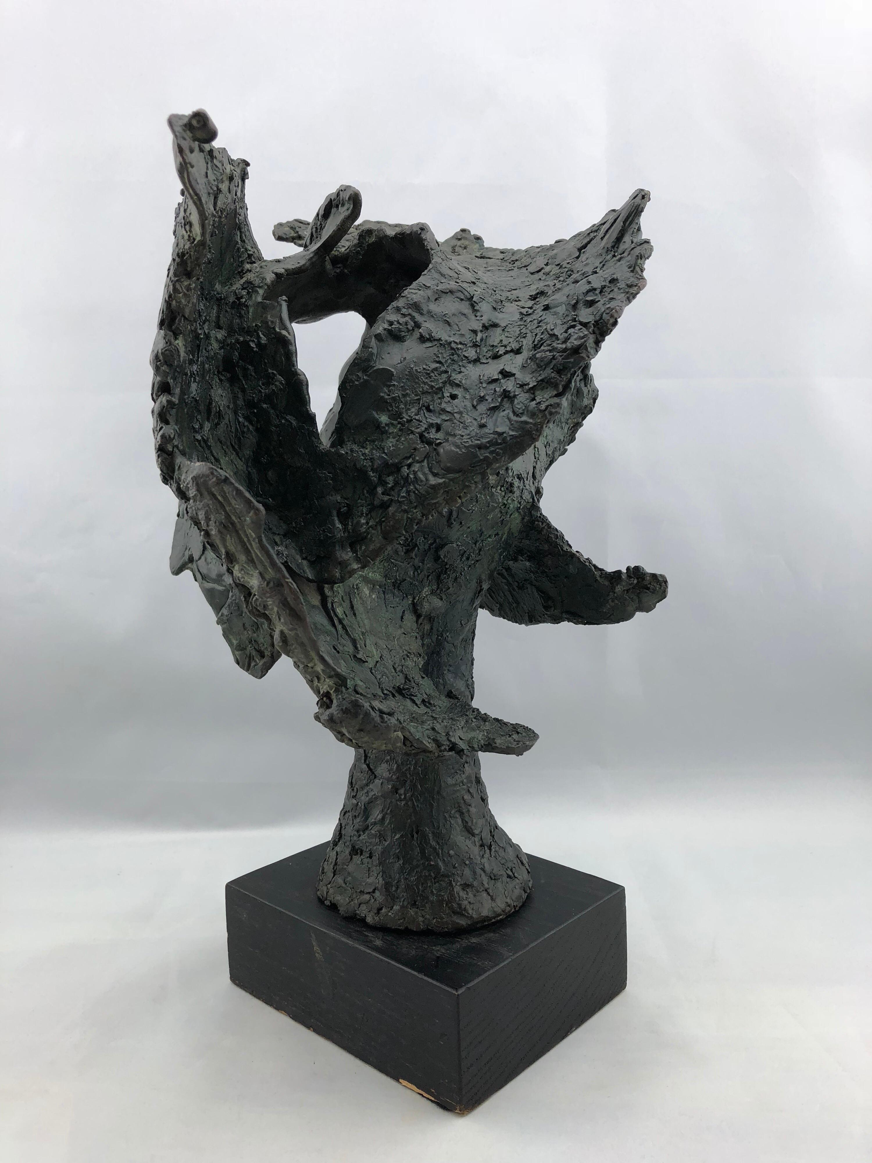 Rare Vintage Bronze Sculpture by Artist John Begg, Signed and Numbered 1 of 1 In Good Condition In Marietta, GA