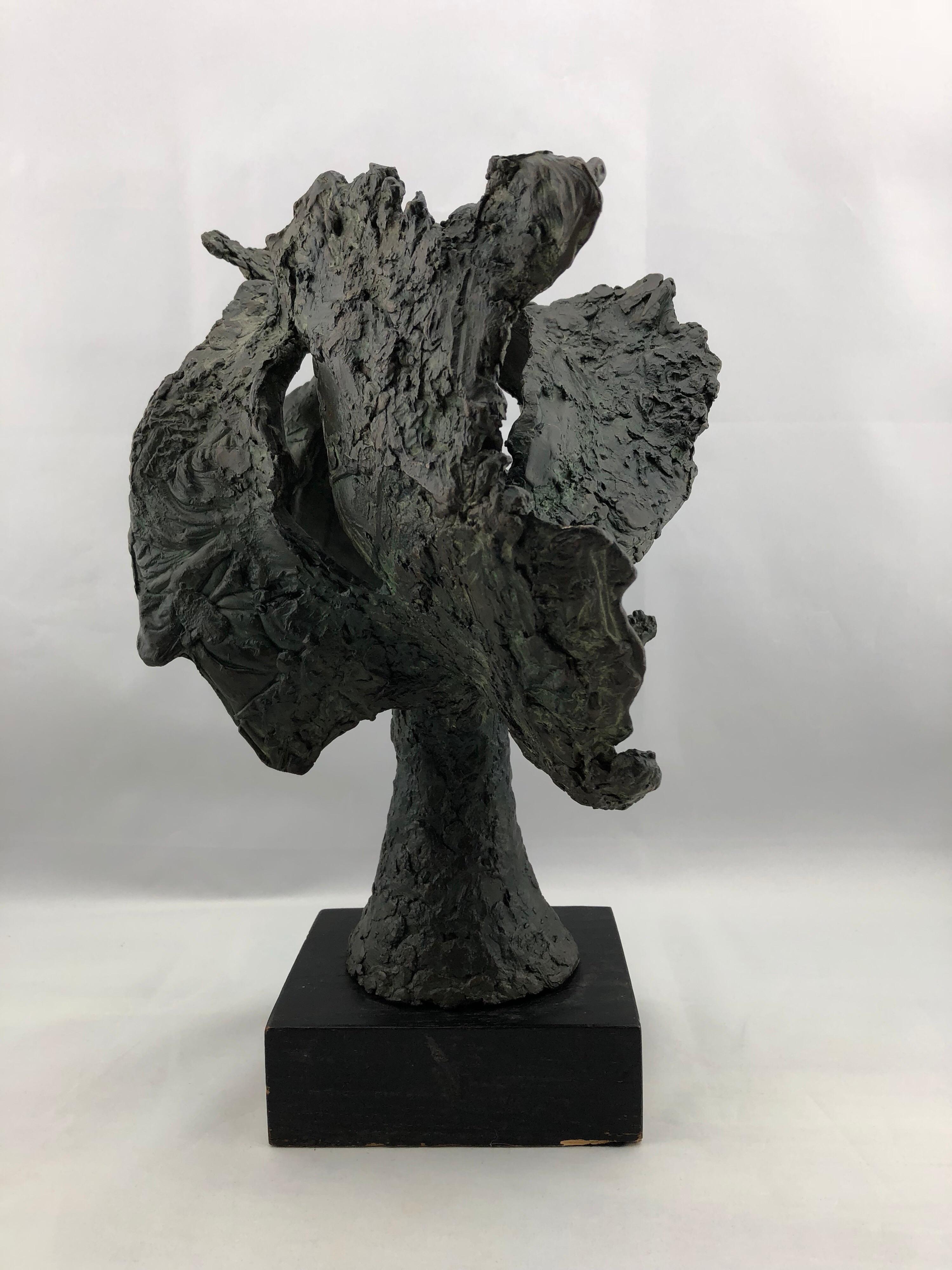 Mid-20th Century Rare Vintage Bronze Sculpture by Artist John Begg, Signed and Numbered 1 of 1