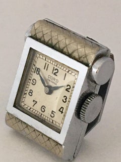 Rare Vintage Brooch / Cufflinks Mechanical Watch