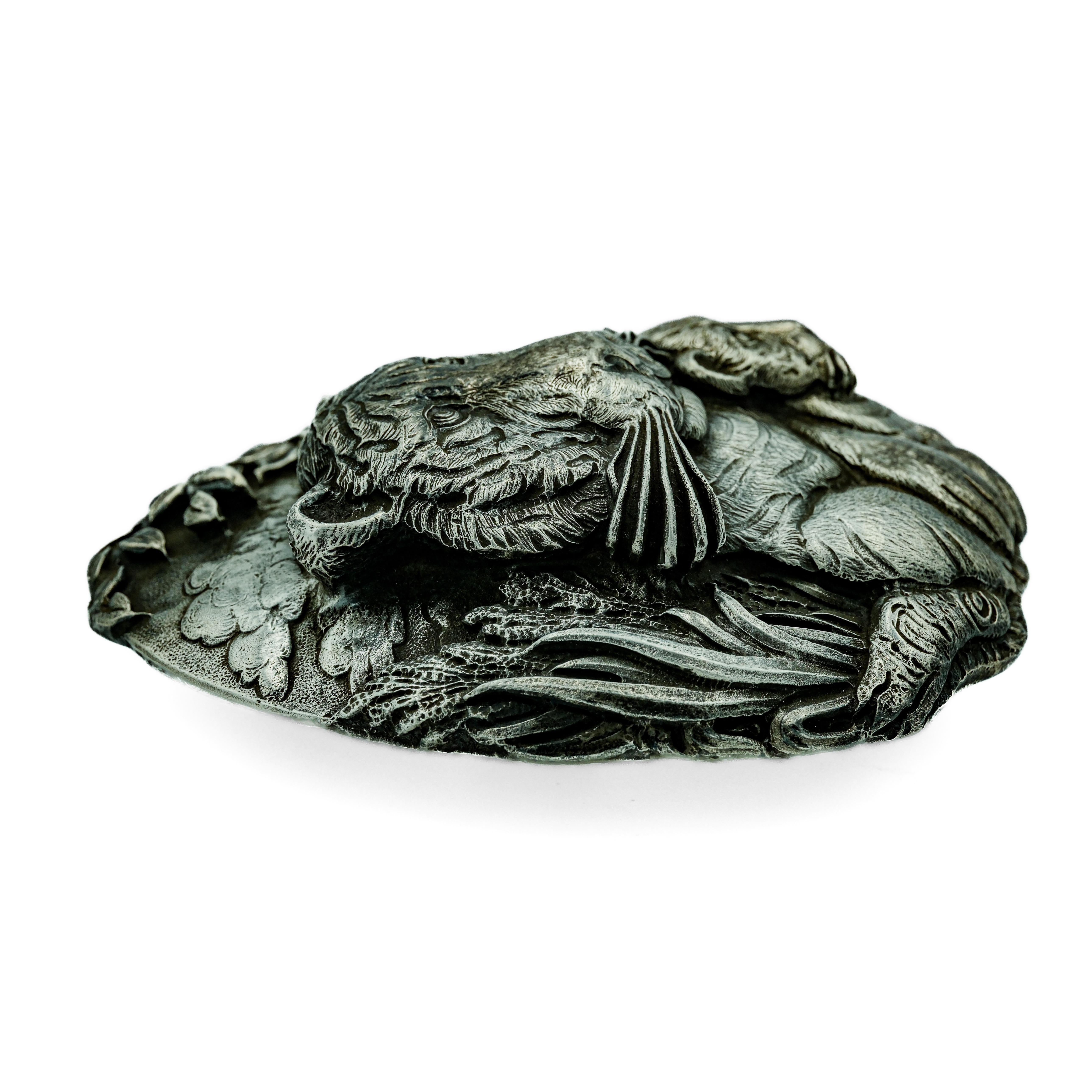 Women's or Men's Rare Vintage Buccellati Italian Sterling Silver Lion Belt Buckle