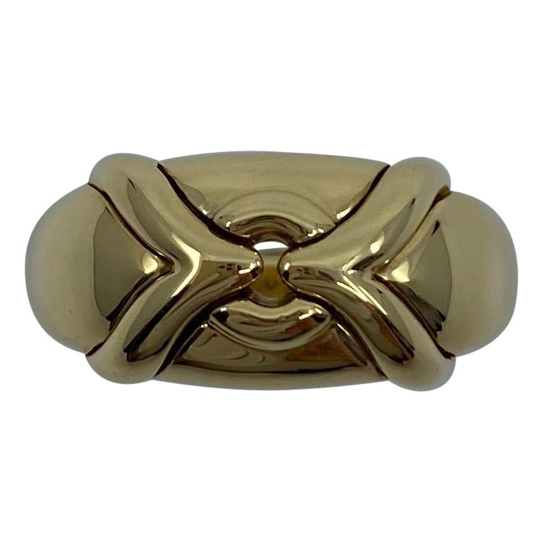 Seltener Vintage Bulgari Bvlgari 18 Karat Gelbgold Bold Designer Mode Ring