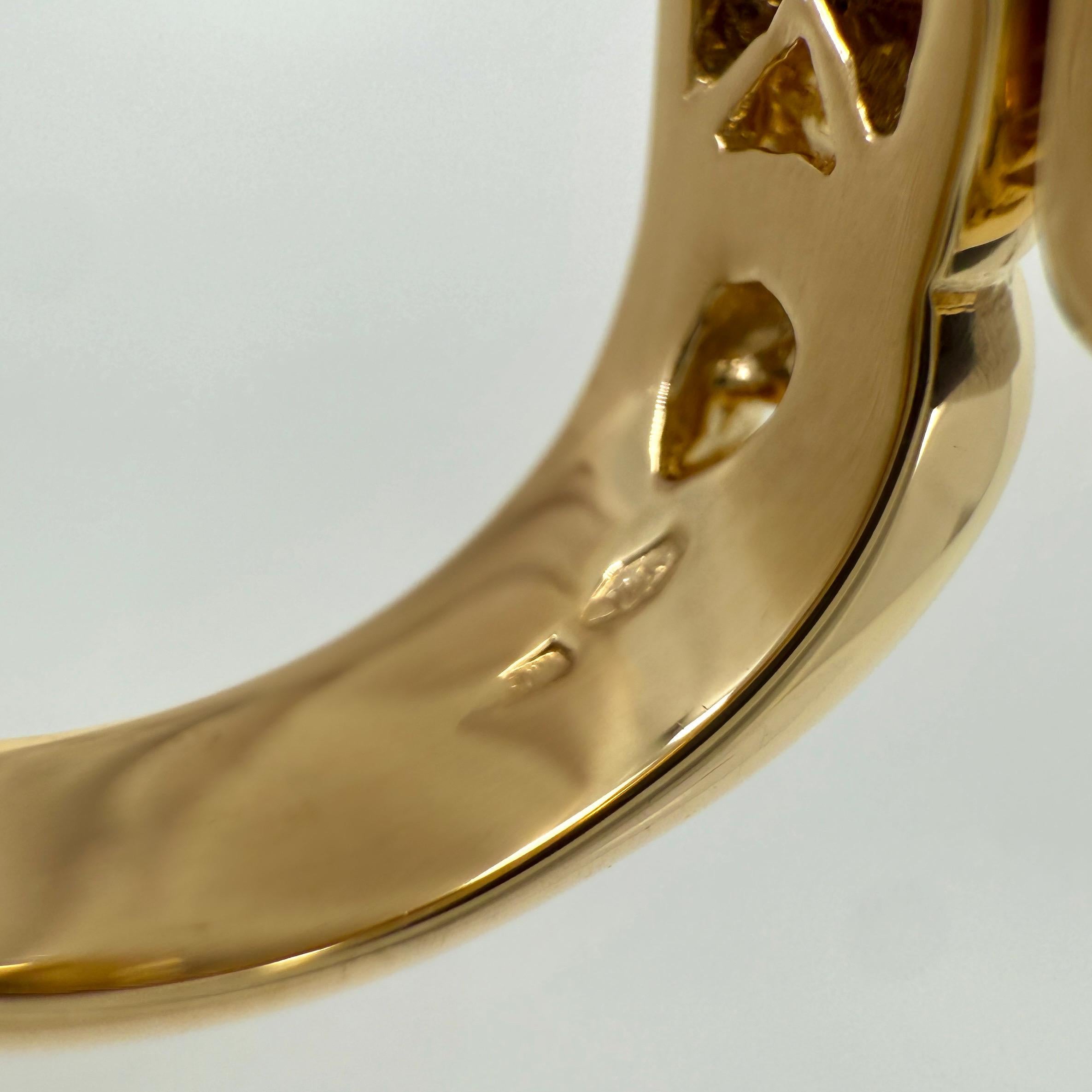 Seltener Vintage Bvlgari Doppio Curoe Blauer Saphir & Diamant 18k Gold Bypass Ring im Angebot 2