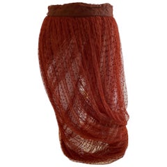 Rare Vintage CALLAGHAN 1990 Tulle Pouf Wrap Skirt