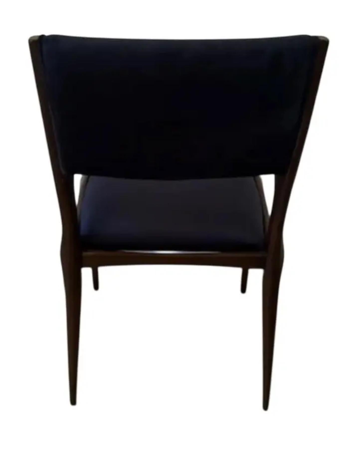 Mid-Century Modern Rare Vintage Carlo De Carli Dining Side Chair - 1 of 8 For Sale