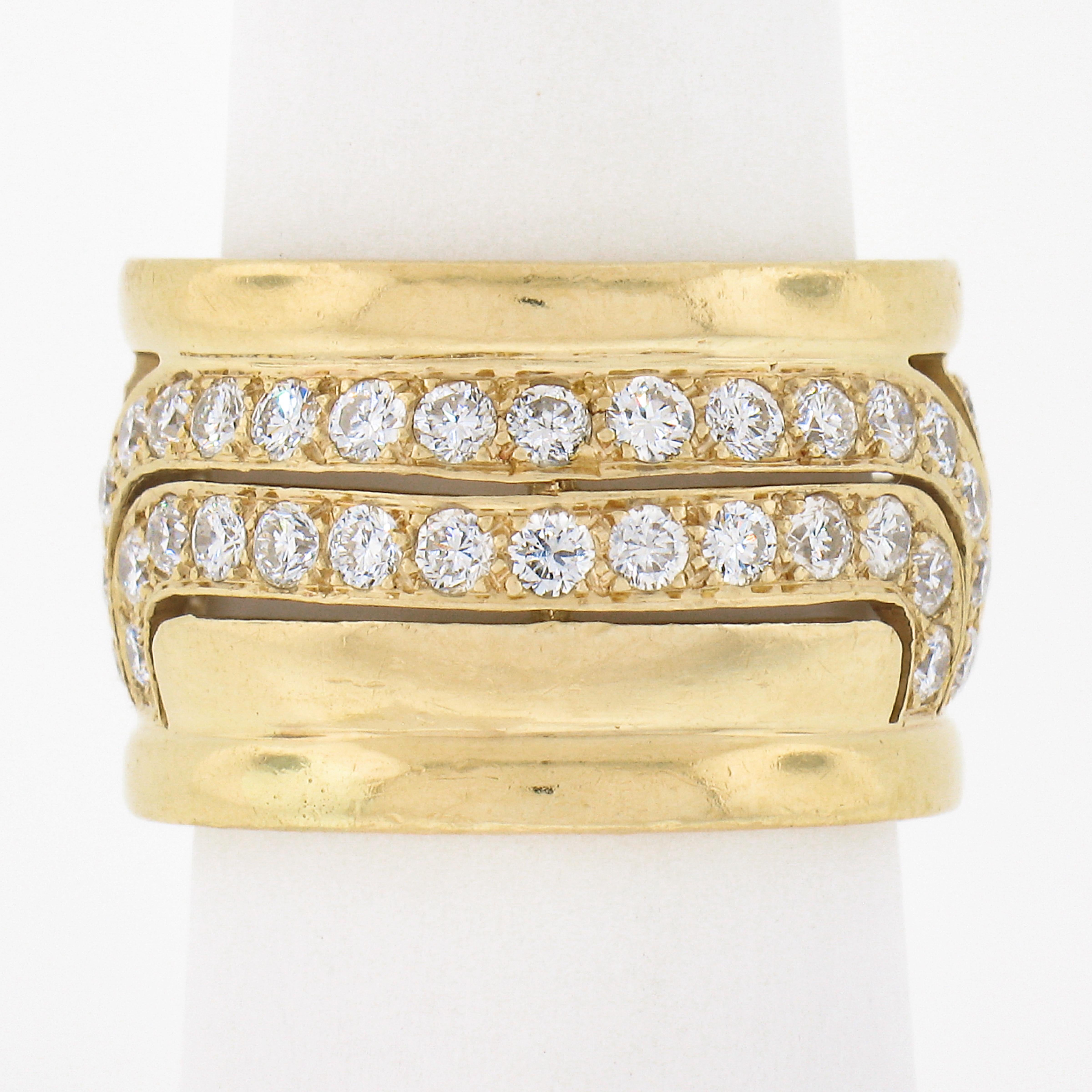 vintage wide band engagement rings