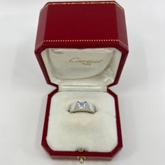 Rare Vintage Cartier Moonstone Square Cushion Cut Tank Gold 18k Tank Ring 5.5