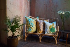 Rare Vintage Cartier Panther Diamond Brooch Bracelet Jewelry Silk Scarf Pillow