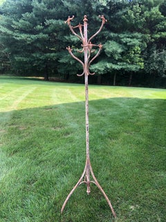 Rare Vintage Cast Iron Coat Rack from Budapest