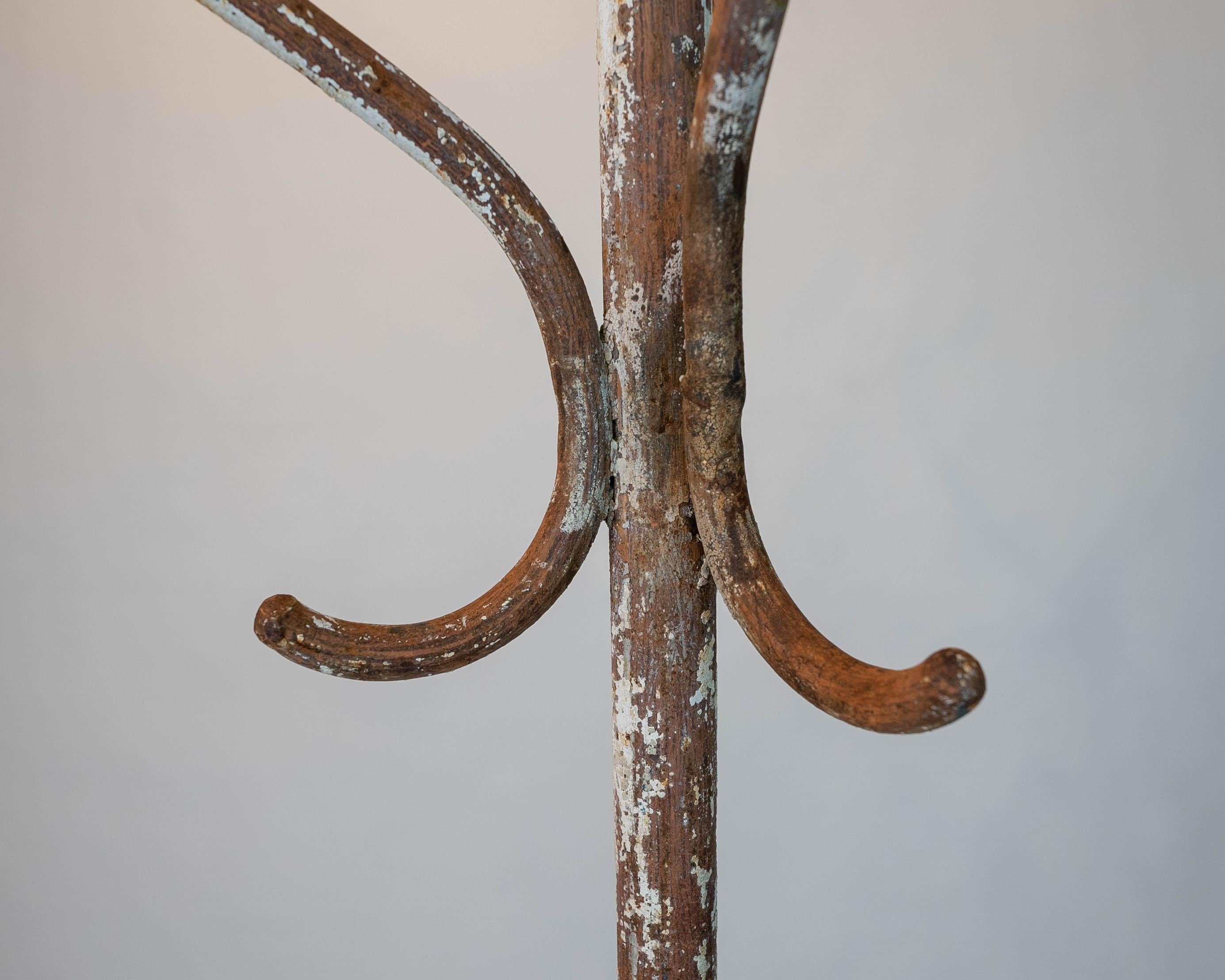 Rare Vintage Cast Iron Coat Rack from Budapest For Sale 1