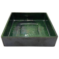Rare plat vintage en céramique des années 1950, Reuver Adli 752-3, poterie hollandaise