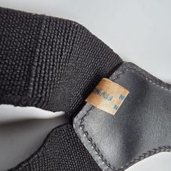 Rare Vintage Chanel Black Logo Suspender