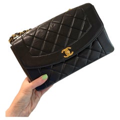 RARE Vintage Chanel Diana Bag with Back pocket Series 5