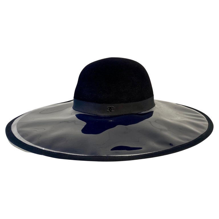 Vintage Chanel Hats - 45 For Sale on 1stDibs  chanel cloche hat, chanel  straw beach hat, chanel beach hat