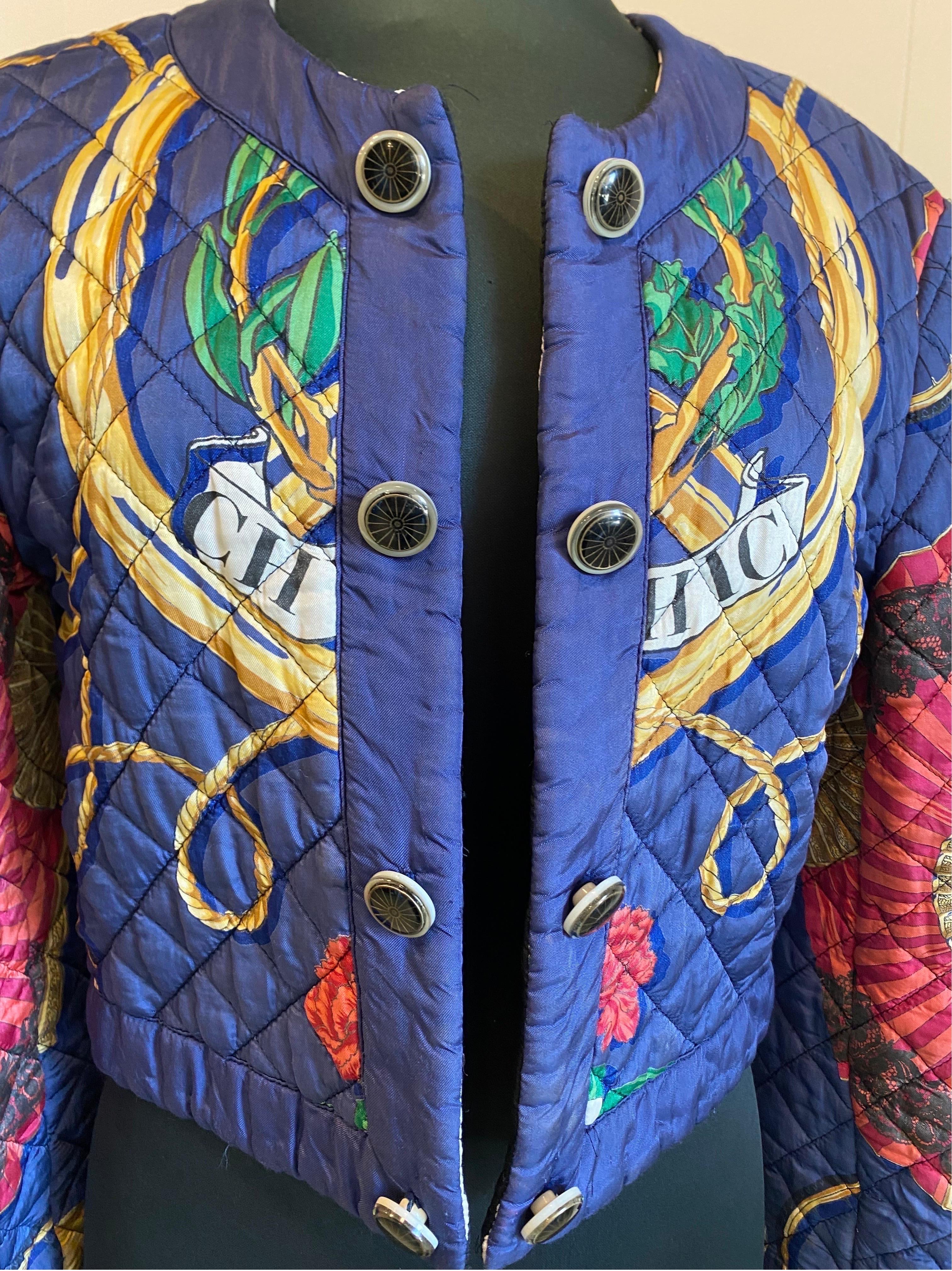 Purple Rare Vintage Cheap and Chic jacket Moschino For Sale